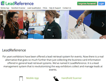 Tablet Screenshot of leadreference.com